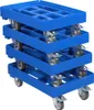 4 Stück Hygienetransportroller 600 x 400 mm mit 2 Bremsen Produktbild-Vorschau 1