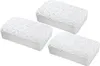Three white, porous blocks arranged diagonally on a white background. Produktbild-Vorschau