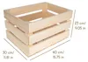 Creative Deco 3 x Natuurlijke Houten Kist, 40 x 30 x 23 cm Productafbeelding-voorbeeld 3