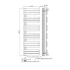 Handdoekradiator/badradiator, paneelmodel, aansluiting Productafbeelding-voorbeeld 3