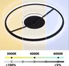 A ceiling light fixture is shown with different color temperature settings. Produktbild-Vorschau