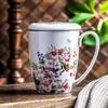 DUO FLORAL Becher 380 ml VINTAGE FLOWERS WHITE mit Teesieb, Produktbild-Vorschau 8