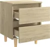 vidaXL Table de nuit avec pieds en pin Chêne Sonoma Voir les images du produit 5