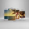Bild auf Leinwand - Leinwandbild - Wolke exotischer Palm- Produktbild-Vorschau 3
