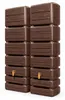 2x 350L GRAF SLIM Wood Decor Set darkwood 1840x600x390cm Anteprima dell’immagine prodotto 1