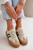 Damen Plateau-Sneaker in Beige-Grün Nesonice 37 Produktbild-Vorschau 9