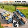 SUNULA Bollerwagen Faltbar mit Erweiterbarer Heckklappe – Produktbild-Vorschau 4