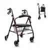 Déambulateur Pliable Freins à Main 4 roues Assise et Voir les images du produit 1