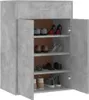 vidaXL Szafka na buty betonowa szara 60x35x84 cm materiał Podgląd zdjęcia produktu 4