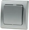 DELPHI Taster 0-250V/ 10A inkl. Rahmen UP silber Produktbild-Vorschau 7