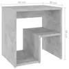 vidaXL Comodino grigio cemento 40x30x40 cm in materiale Anteprima dell’immagine prodotto 6