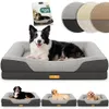 Lit orthopédique pour chien ELONEO, taille M - Gris Voir les images du produit 1