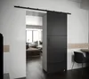 Posuvné dveře PERDITA 4 - 90 cm, černé Náhled obrázku produktu 1