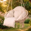 Gartenschaukel Storchennest mit Kissen XXL ecru 150kg Produktbild-Vorschau 8