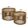 Couchtisch 2er Set Tweak 65+50 cm rund Mangoholz massiv Produktbild-Vorschau 6