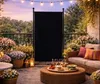 Paravent Outdoor Wetterfest 180 x 78 cm Schwarz | Produktbild-Vorschau 2