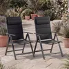 CASARIA® Gartenstühle 2er Set Klappbar Gepolstert Alu 8- Produktbild-Vorschau 2