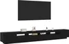 Möbel TV-Schrank mit LED-Lichtern in Schwarz und Eiche, Produktbild-Vorschau 3