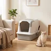 PawHut kattenbak, kattenwc met deksel, kattenbakschep, kuip Productafbeelding-voorbeeld 9