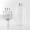 Wessper D2 BOROSILICATE Wasserfilterkanne 3 L Schwarz – Produktbild-Vorschau 4