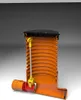 A cutaway view of a plastic sewage pipe system with a valve and a grate cover. Náhled obrázku produktu