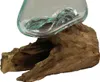 Vase Wurzelglas Teelichthalter Glasvase Glas Deko Unikat Produktbild-Vorschau 1