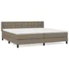 Boxspringbett mit Matratze Taupe 200x200 cm Stoff Produktbild-Vorschau 1