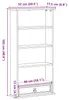 vidaXL CD-Regal Weiß 52 x 17.5 x 103 cm Massives Produktbild-Vorschau 8