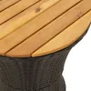 The Living Store Garten-Beistelltisch Trommelform Schwarz Produktbild-Vorschau 8