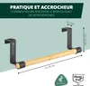 eluno Porte-serviettes en bambou sans percer à accrocher Voir les images du produit 7