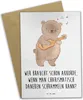 Mr. & Mrs. Panda Beileidskarte Charisma Gitarre - Weiß - Produktbild-Vorschau 1