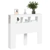 vidaXL Tête de lit LED Blanc 120x18,5x103,5 cm Bois Voir les images du produit 9