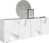 Sideboard mit 4 Türen - Weiß lackiert - CANTIANO Produktbild-Vorschau 9
