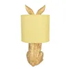 Clayre & Eef Tischlampe Kaninchen Ø 20x43 cm Goldfarbig Produktbild-Vorschau 3