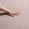 Tapis blush rose antidérapant doux en forme de vague Voir les images du produit 3