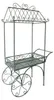 Blumenwagen Verena im Vintage Stil aus Metall, rollbar, Produktbild-Vorschau 3