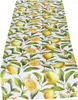 Tischläufer - Weiß - Gelb - Grün - 40 x 140 cm - Produktbild-Vorschau 1