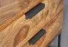 FineBuy Nachttisch Sheesham Massivholz mit Metallgestell & Produktbild-Vorschau 5