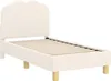vidaXL Kinderbettgestell mit Kopfteil Creme 70 x 140 cm Produktbild-Vorschau 4