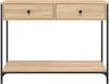 Konzolový stolík dub sonoma 100x34,5x75 cm kompozitné drevo Náhľad obrázku produktu 6
