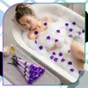 10 Seifenrosen, Strauß, Lila, Elegantes Geschenk, 28 cm Produktbild-Vorschau 8