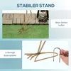 Outsunny 2er Set Gartenstatue Kraniche, 72,5/74 cm Produktbild-Vorschau 6