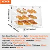A three-tier clear acrylic display case filled with pastries and donuts, with dimensions labeled. Náhled obrázku produktu