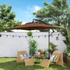 Outsunny Parasol dšŠportšŠ 3 x 2 m parasol rectangulaire Voir les images du produit 8