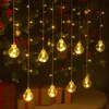 Lampki świąteczne kurtyna świetlna kule bombki led girlanda Podgląd zdjęcia produktu 2