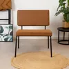 Sessel Espen cognac aus recyceltem Leder, 65 cm breit, 79 Produktbild-Vorschau 4