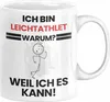 Leichtathlet Geschenk Tasse Lustiger Spruch Ich Bin Produktbild-Vorschau 1