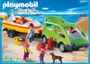 Playmobil family van with boat trailer on a beach. Podgląd zdjęcia produktu