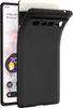 A black phone case is shown partially covering a smartphone. Produktbild-Vorschau