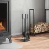 4-częściowy zestaw narzędzi kominkowych 22x59 cm stal Podgląd zdjęcia produktu 3